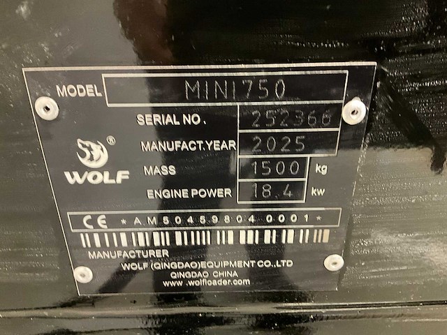 Ongebruikt wolf mini750 mini wiellader - afbeelding 19 van  26