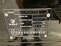 Ongebruikt wolf mini750 mini wiellader - afbeelding 19 van  26