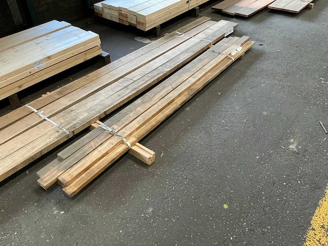 Ongeschaafd hardhout 10x70 mm (7x) - afbeelding 3 van  6