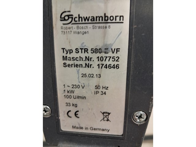 Onkruid-/betontegelfrees 230v schwamborn, str 580e/vf, bouwjaar 2013 - afbeelding 10 van  10