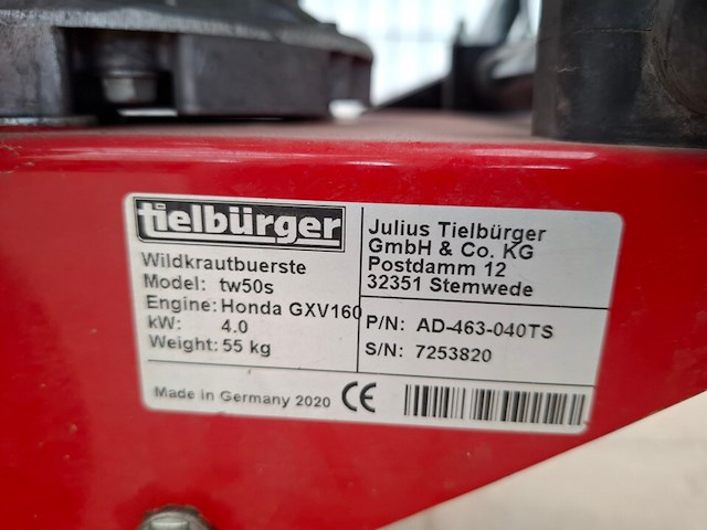 Onkruidborstel tielburger, tw50s, bouwjaar 2020 - afbeelding 5 van  10