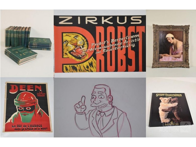 Online veiling van o.a. vintage affiches, kunst en mooie verzamelitems