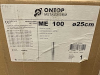 Ontop metaloterm me100 enkelwandige rvs rookgas afvoerbuis - afbeelding 3 van  3