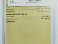 Onyx 1.55ct aig certified - afbeelding 3 van  4