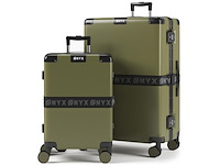 Onyx 2-delige kofferset handbagage en check-in koffer tsa slot groen - afbeelding 1 van  4