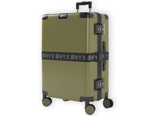 Onyx checkin koffer 65l tsa slot spinner wielen olive - afbeelding 2 van  6