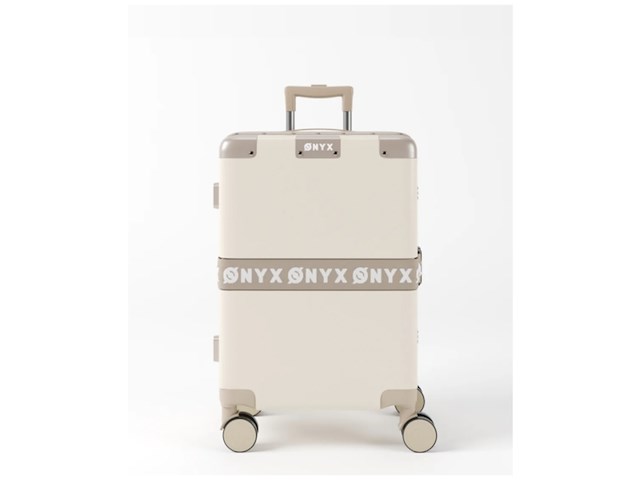 Onyx handbagage koffer 33/35 litertsa slot spinner wielen beige - afbeelding 2 van  4