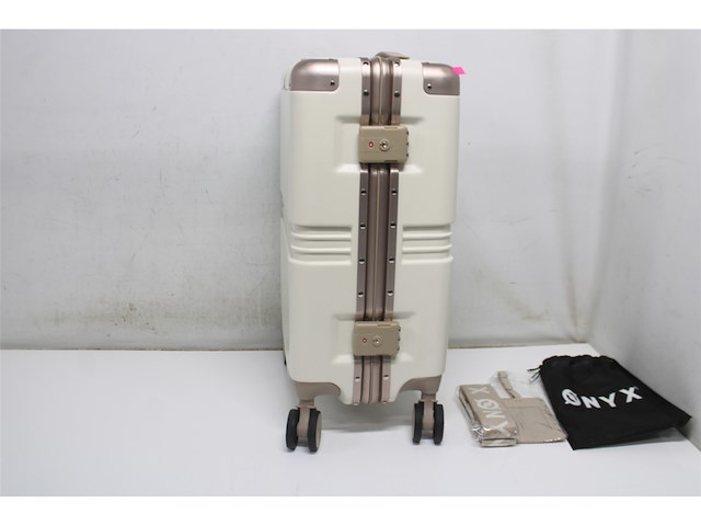 Onyx handbagage koffer 33/35 litertsa slot spinner wielen beige - afbeelding 4 van  4