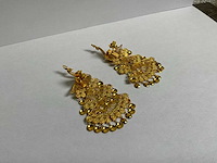 Oorbel goud pauw 833 (18,3 gram) - afbeelding 3 van  4