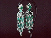 Oorbellen edelstenen diamant - afbeelding 3 van  11