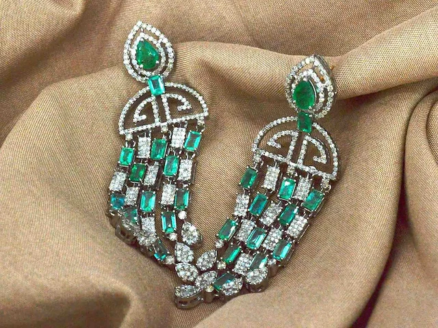 Oorbellen edelstenen diamant - afbeelding 6 van  11