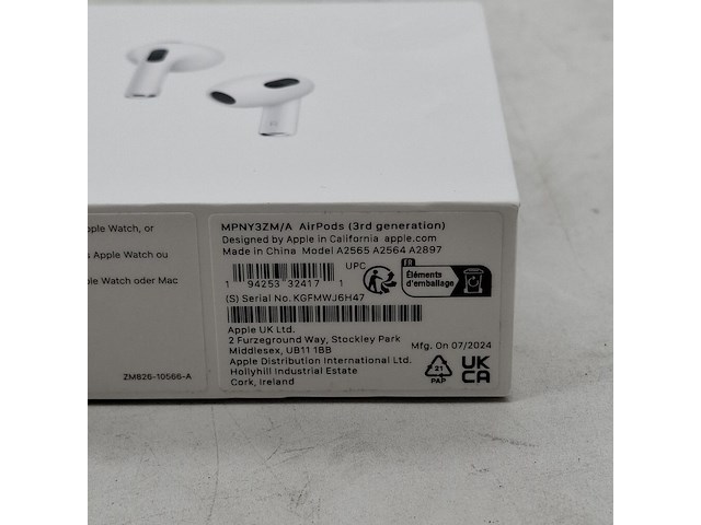 Oordopjes, apple, airpods (3rd generation), 2024 - afbeelding 6 van  6