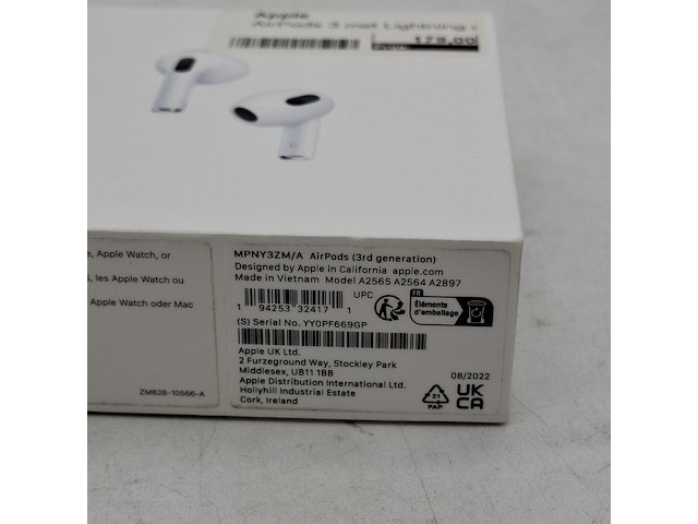 Oordopjes, apple, airpods (3rd generation) - afbeelding 6 van  6