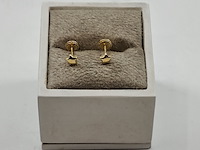 Oorstekers, ster, 14k goud, 585 - afbeelding 2 van  8