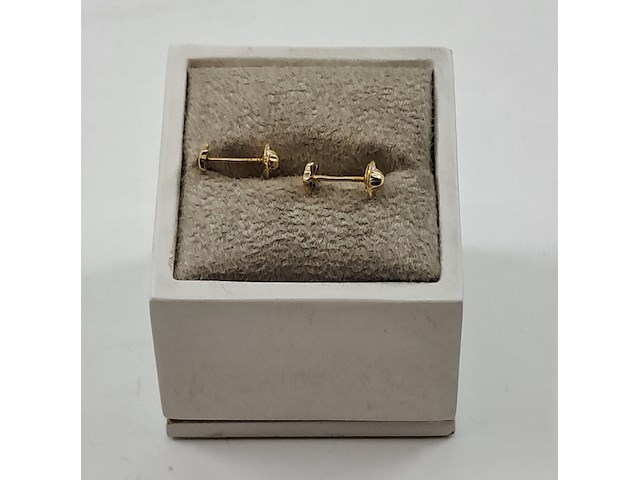 Oorstekers, ster, 14k goud, 585 - afbeelding 3 van  8