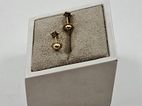 Oorstekers, ster, 14k goud, 585 - afbeelding 4 van  8