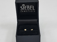 Oorstekers, ster, 14k goud, 585 - afbeelding 7 van  8