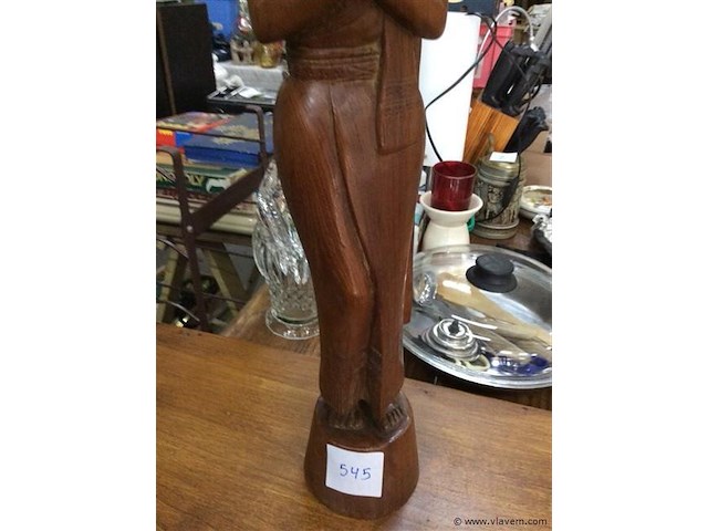 Oosters houten beeld - afbeelding 3 van  3