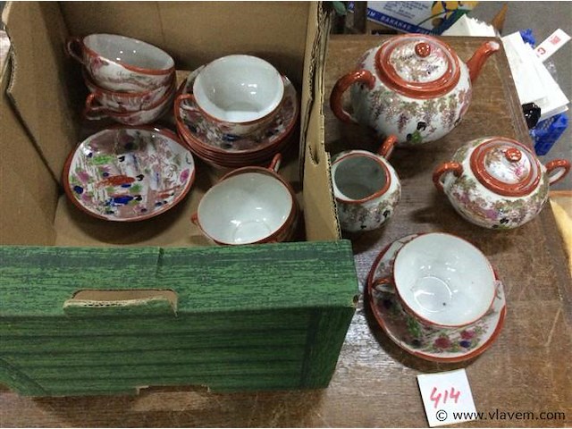 Oosters theeset 20stuks - afbeelding 1 van  4