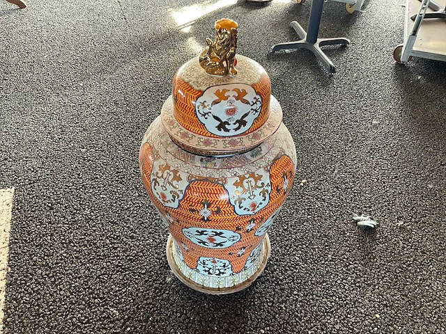 Oosterse dekselvaas - afbeelding 2 van  6