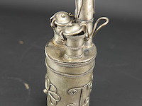 Oosterse tinnen opiumpijp - afbeelding 2 van  5