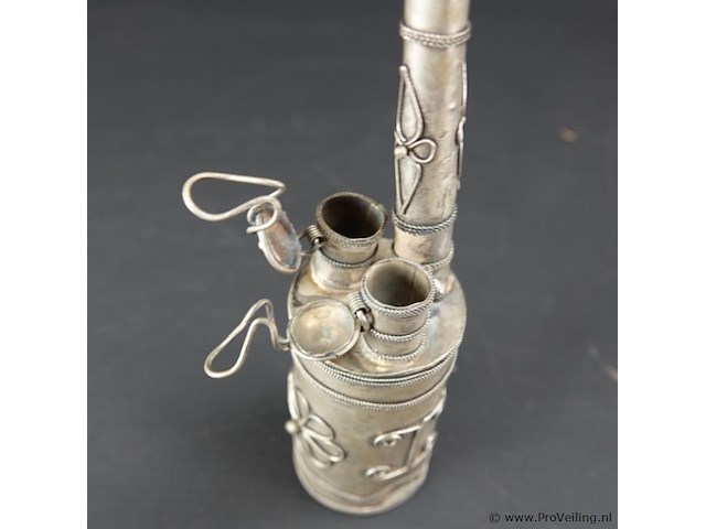 Oosterse tinnen opiumpijp - afbeelding 3 van  5