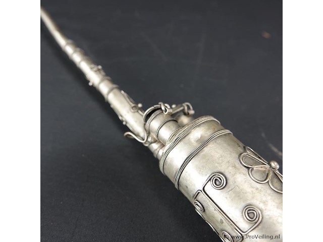 Oosterse tinnen opiumpijp - afbeelding 5 van  5