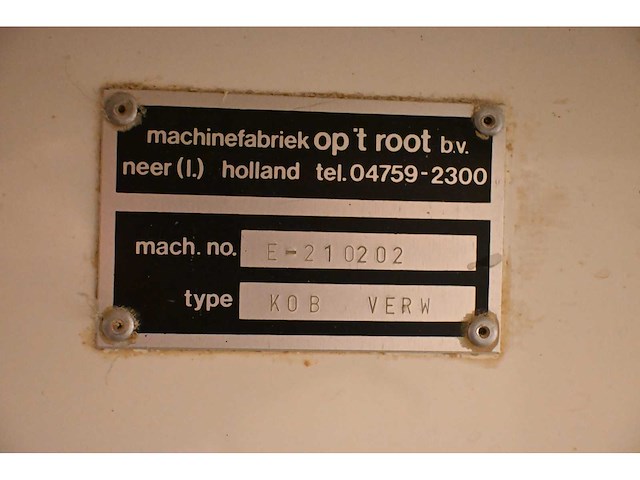 Op ‘t root kob verw opbolmachine - afbeelding 6 van  6