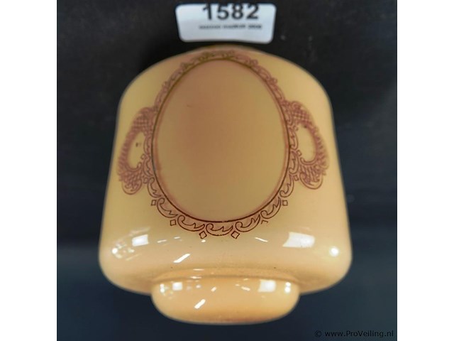 Opaline glazen lampenkap uit ca. 1940 - afbeelding 1 van  5