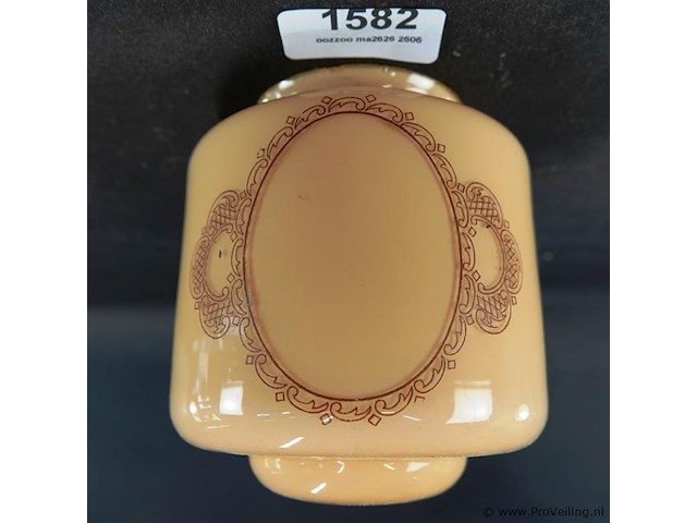 Opaline glazen lampenkap uit ca. 1940 - afbeelding 2 van  5