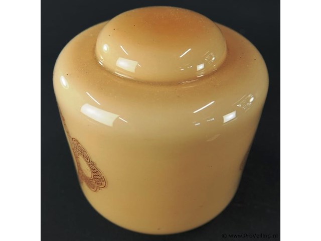 Opaline glazen lampenkap uit ca. 1940 - afbeelding 3 van  5