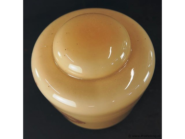 Opaline glazen lampenkap uit ca. 1940 - afbeelding 4 van  5