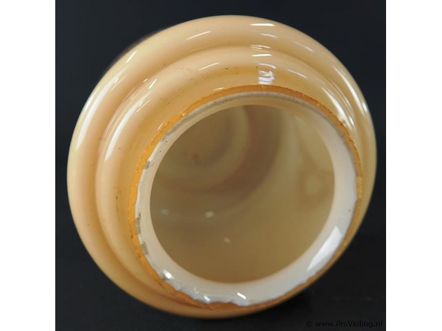 Opaline glazen lampenkap uit ca. 1940 - afbeelding 5 van  5