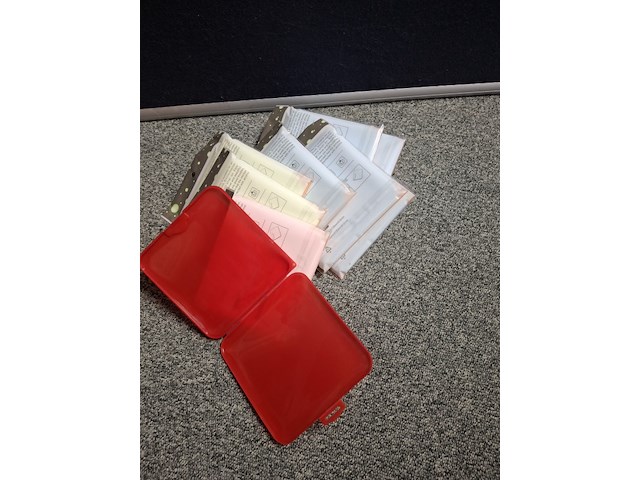 Opberg etui voor bv zakdoek of cd 9 stuks - afbeelding 3 van  3