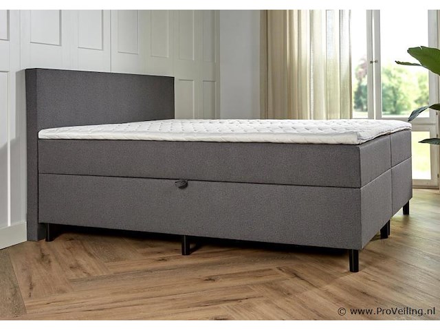 Opbergboxspring serie bologna, afmeting 160 x 200, antraciet - afbeelding 6 van  8