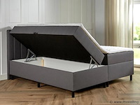 Opbergboxspring serie lausanne, afmeting 160 x 200, antraciet - afbeelding 6 van  9
