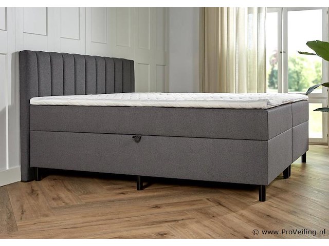 Opbergboxspring serie lausanne, afmeting 180 x 200, antraciet - afbeelding 8 van  9