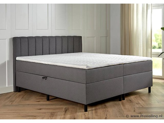 Opbergboxspring serie lausanne, afmeting 180 x 200, antraciet - afbeelding 9 van  9