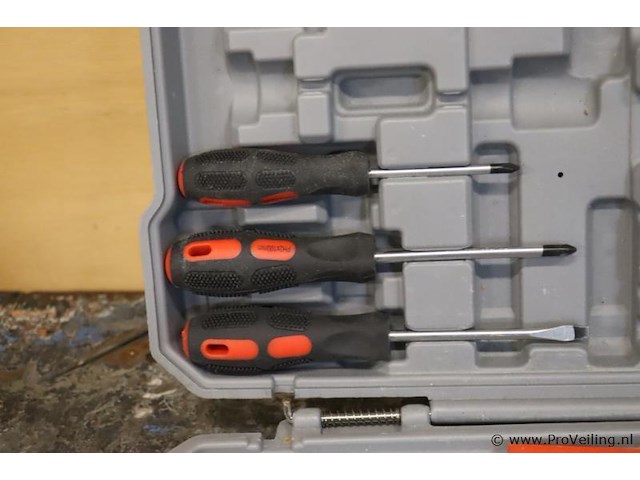 Opbergkoffer incl. schroevendraaiers & inbussleutels - afbeelding 3 van  4