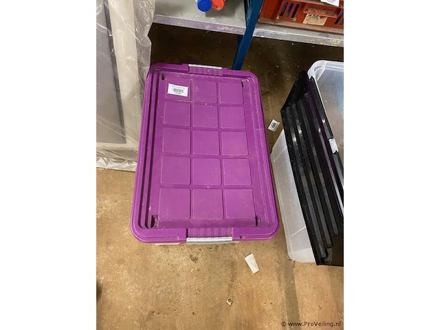 Opbergkrat met deksel - afbeelding 1 van  1