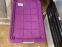 Opbergkrat met deksel - afbeelding 1 van  1