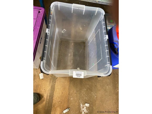 Opbergkrat met deksel - afbeelding 1 van  1