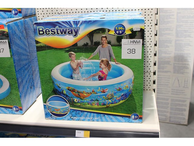 Opblaasbaar speelbad bestway, doorsnede 196cm. hoogte 53 cm. - afbeelding 1 van  2