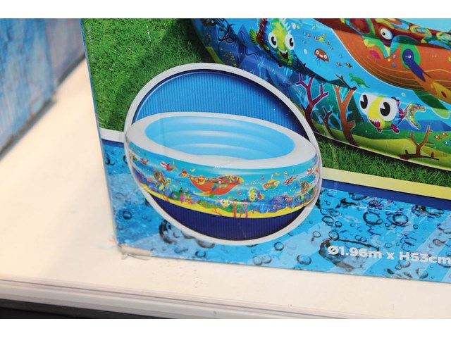 Opblaasbaar speelbad bestway, doorsnede 196cm. hoogte 53 cm. - afbeelding 2 van  2