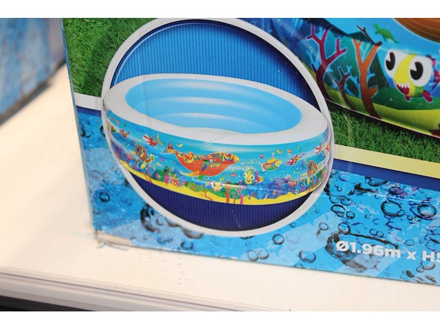 Opblaasbaar speelbad bestway, doorsnede 196cm. hoogte 53 cm. - afbeelding 2 van  2