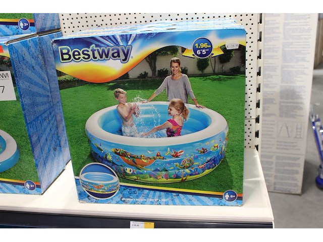 Opblaasbaar speelbad bestway, doorsnede 196cm. hoogte 53 cm. - afbeelding 1 van  2