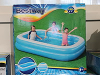 Opblaasbaar zwembad bestway blauw rechthoekig, 262 cm x 175 cm x 51cm. - afbeelding 1 van  2