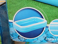 Opblaasbaar zwembad bestway blauw rechthoekig, 262 cm x 175 cm x 51cm. - afbeelding 2 van  2
