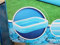 Opblaasbaar zwembad bestway blauw rechthoekig, 262 cm x 175 cm x 51cm. - afbeelding 2 van  2