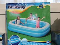 Opblaasbaar zwembad bestway blauw rechthoekig, 262 cm x 175 cm x 51cm. - afbeelding 1 van  2
